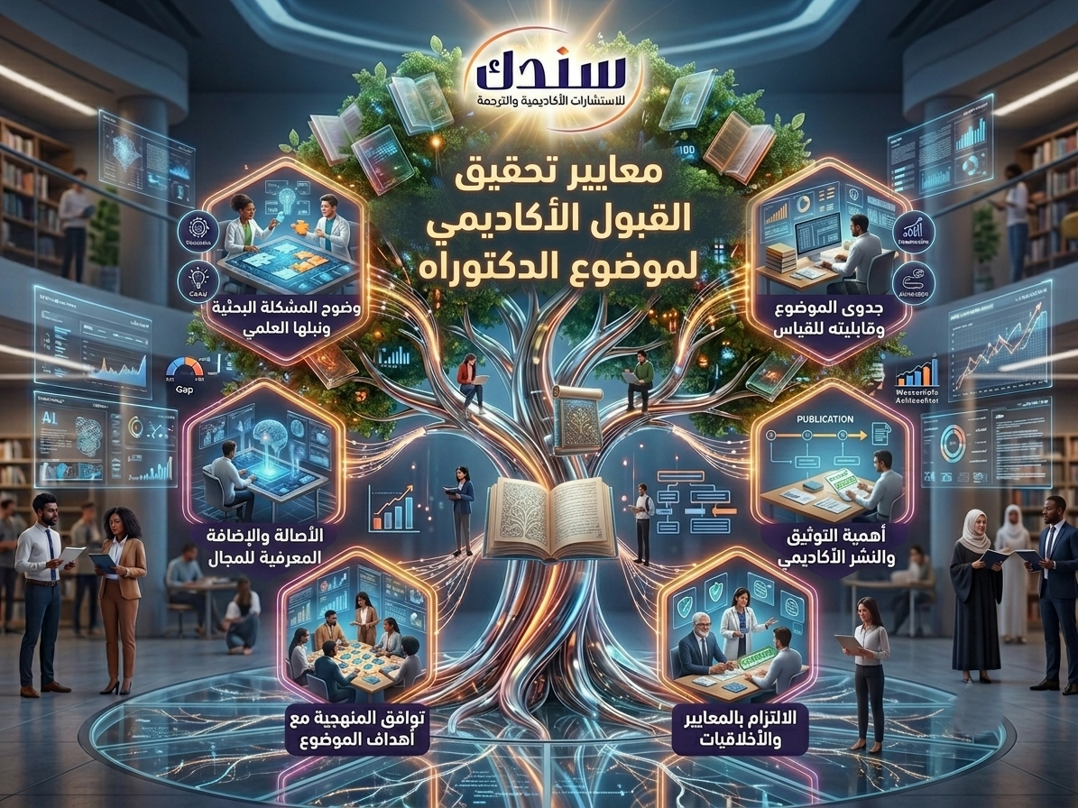 معايير تحقيق القبول الأكاديمي لموضوع الدكتوراه